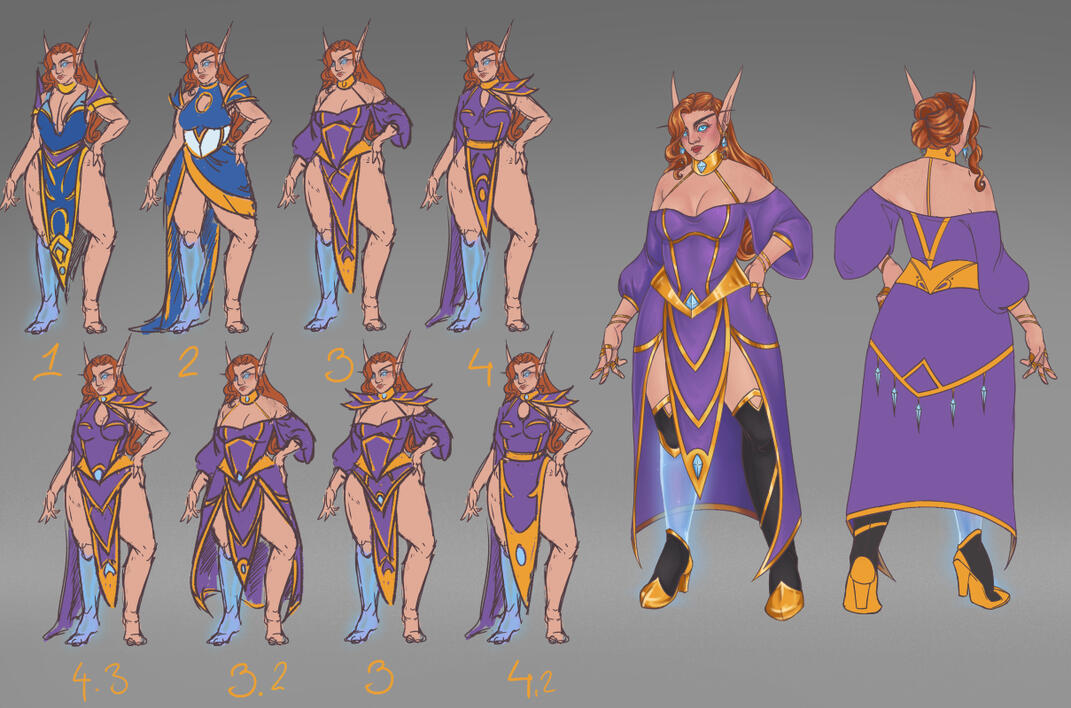 Calriah: High Elf Mage Concepts
